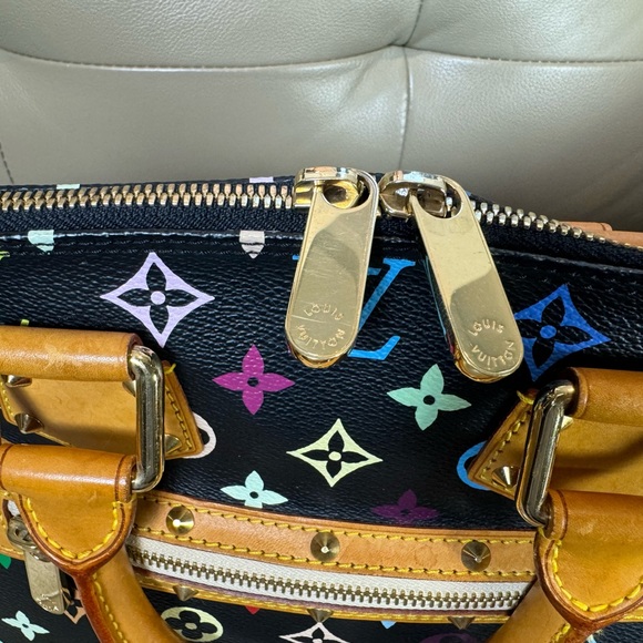 Louis Vuitton▪️Black Multicolore Alma PM - Picture 9 of 11